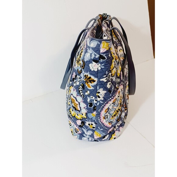 Vera Bradley Charmont Meadow XL floral Quilted Tote Bag 18"x14"x6" EUC - Picture 5 of 10